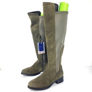 Over the knee waterproof Suede stretch Boots